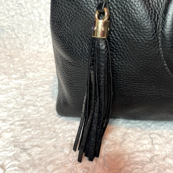 Gucci Interlocking G Soho Chain Large Shoulder Bag Purse Black Rare all Leather - Picture 4 of 17